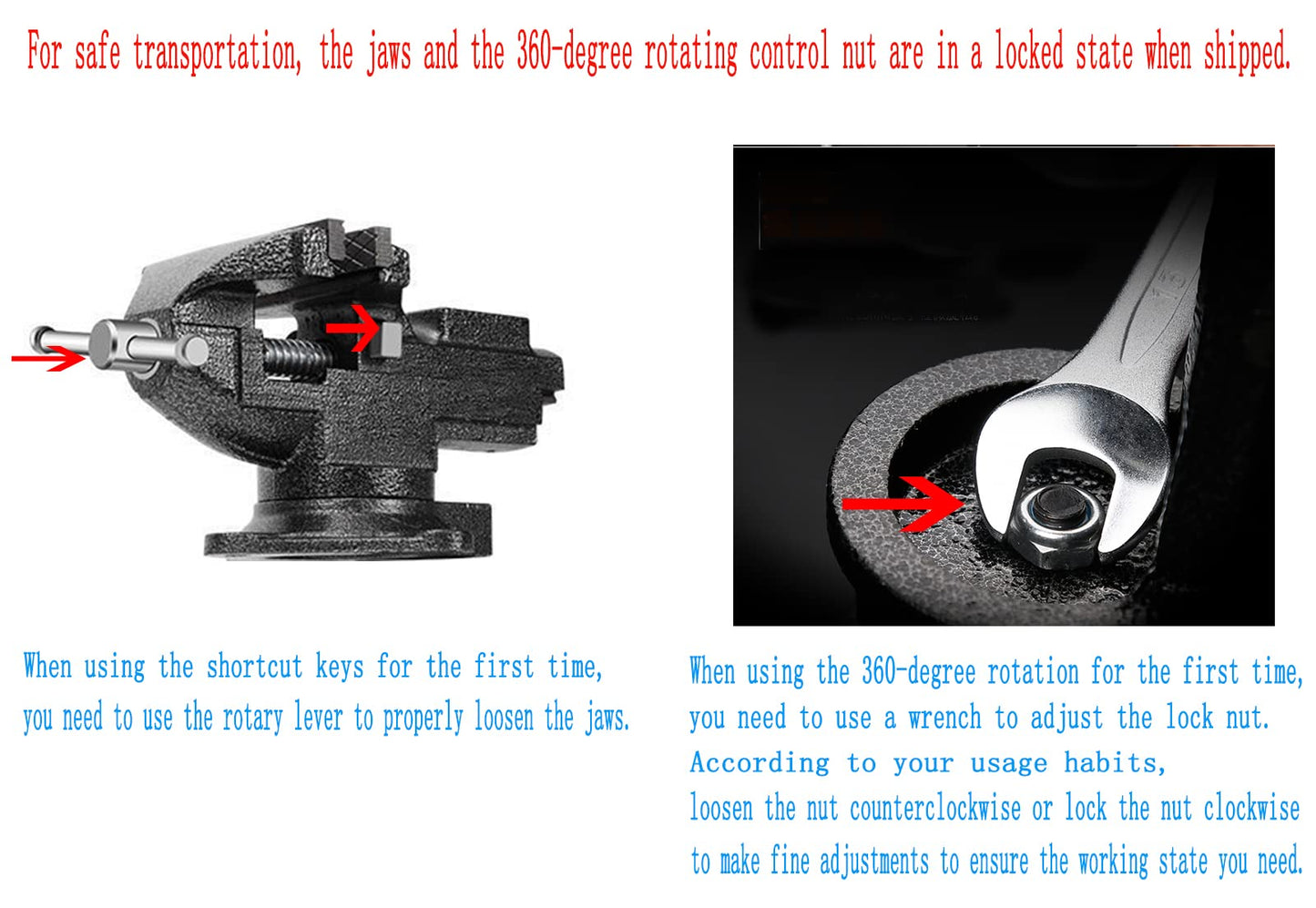 Dual-Purpose Combined Bench Vise or Table Vise, multifunctional jaw, Universal Rotate 360° Work Clamp-On Visewith Quick Adjustment, 3.3" black - WoodArtSupply