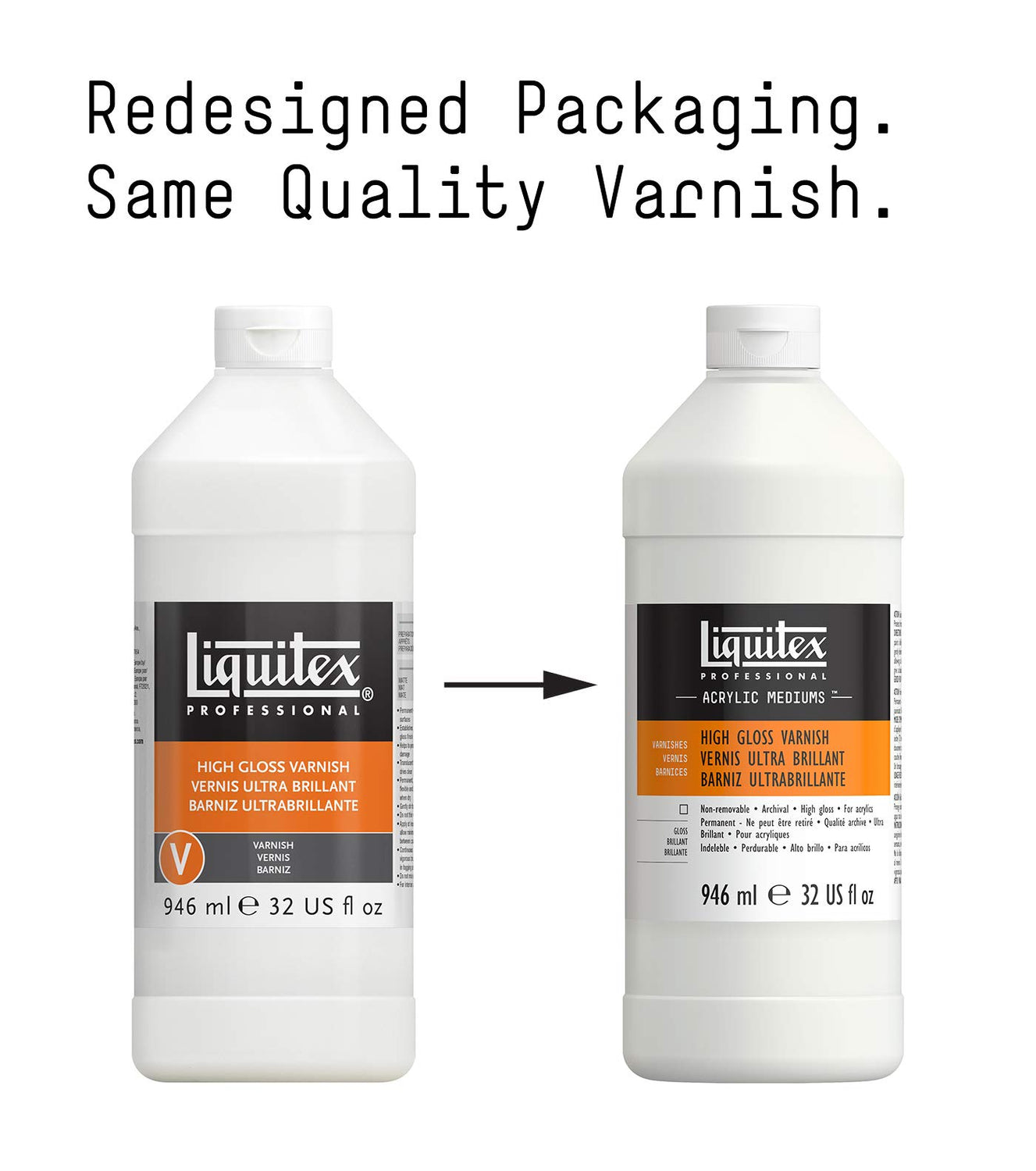 Liquitex Professional High Gloss Varnish, 946ml (32-oz) Liquitex