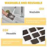 8 Pcs Sanding Block, Washable and Reusable Sanding Sponge for Drywall Wood Metal, Sandpaper Blocks in 60 80 120 220 Grit Coarse/Medium/Fine, Sand Pennik