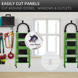 Slatwall Panels 4x8 ft Garage Wall Storage System, PVC Slat Wall Paneling Garage Organizers and Storage Utility Rack Heavy Duty, Garage Slatwall for FRAYSCENT