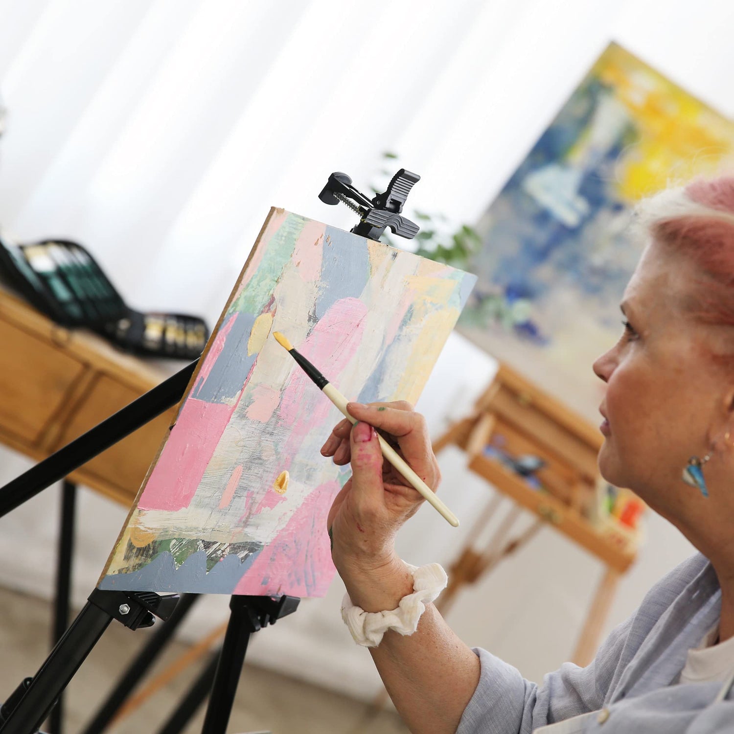 ARTIFY 10 Pieces Paint Brush Set, Intermediate Series, Includes a Carrying Case, Premium Nylon Hair Brushes for Acrylic, Watercolor, Oil and Gouache ARTIFY art supplies