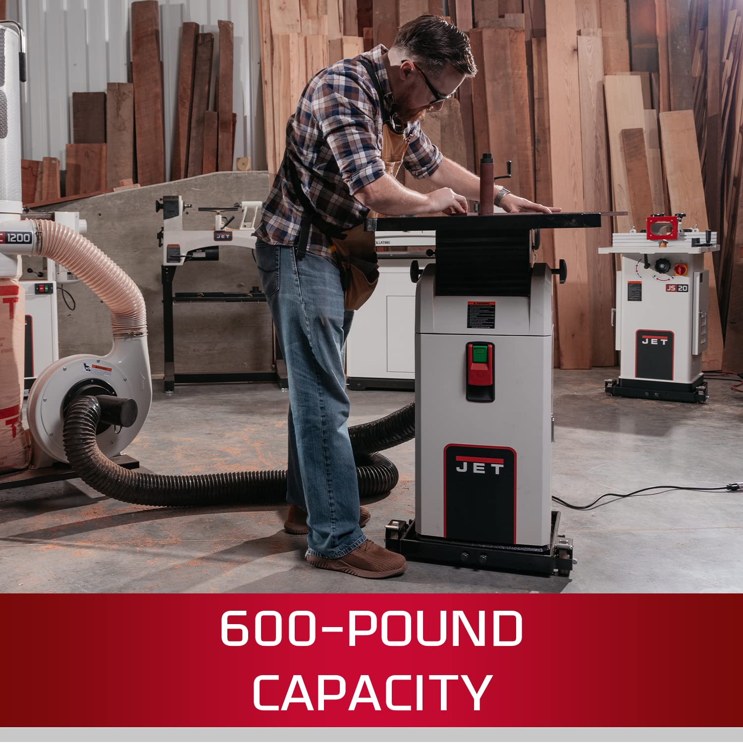 JET Universal Mobile Base, 18" x 18" to 28" x 28" (JMB-UMB) Jet