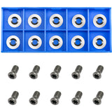 Ci3 R1 12mm Round Carbide Inserts Cutters Knifes Indexable Replacement High Strength Fits For Popular DIY Woodworking Lathe Wood Turning Finisher Asieg Tool