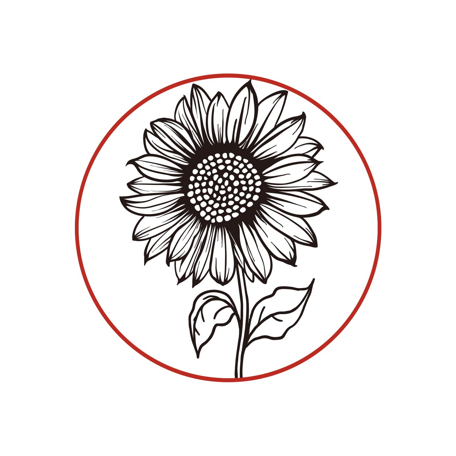 Sunflower Pattern Leather Branding Iron with Wooden Handle – Durable BBQ Heat Stamp for Crafting and Baking SUPERFINDINGS