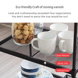 OVICAR 4-Tier Wire Storage Shelves, Adjustable Shelving Units with Wheels, Steel Metal Storage Rack for Kitchen Pantry Closet Laundry, Durable OVICAR