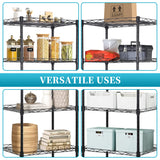 5 Wire Shelving Unit Adjustable Storage Shelf Metal Storage Rack with Leveling Feet for Closet Laundry Pantry Kitchen Garage 750 LBS Capacity 16.7" Dkelincs