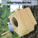 Tfwadmx Wooden Bird House, Hanging Birdhouse for Outside, Garden Patio Decorative Nest Box Bird House for Wren Swallow Sparrow Hummingbird Finch Tfwadmx