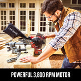 CRAFTSMAN V20 Miter Saw Kit, 7-1/4 inch, Cordless, Battery and Charger Included (CMCS714M1) Craftsman