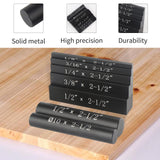 EANOSIC Setup Blocks Height Gauge Set, 7pcs Precision Aluminum Setup Bars for Router and Table Saw Accessories Woodworking Set Up, Bars Include Laser EANOSIC