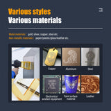 WTTTOOLS Fiber Laser Engraver 30W Fiber Laser Marking Machine MAX Handheld Laser Engraving Machine Portable Laser Marker with 100*100mm Lens Battery WTTTOOLS