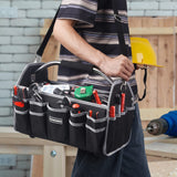 Kowsinde 16 Inch Tool Bag, Electrician Tool Bag, Open Top Tool Bags, 26 Pockets Can Hold Many Tools, Steel Handle and Removable Shoulder Strap KOWSINDE