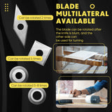 12 Pieces Tungsten Carbide Cutters Inserts Set for Wood Lathe Turning Tools Include 11 mm Square with Radius, 12 mm and 8.9 mm Round, 30 x 10 mm Zhehao