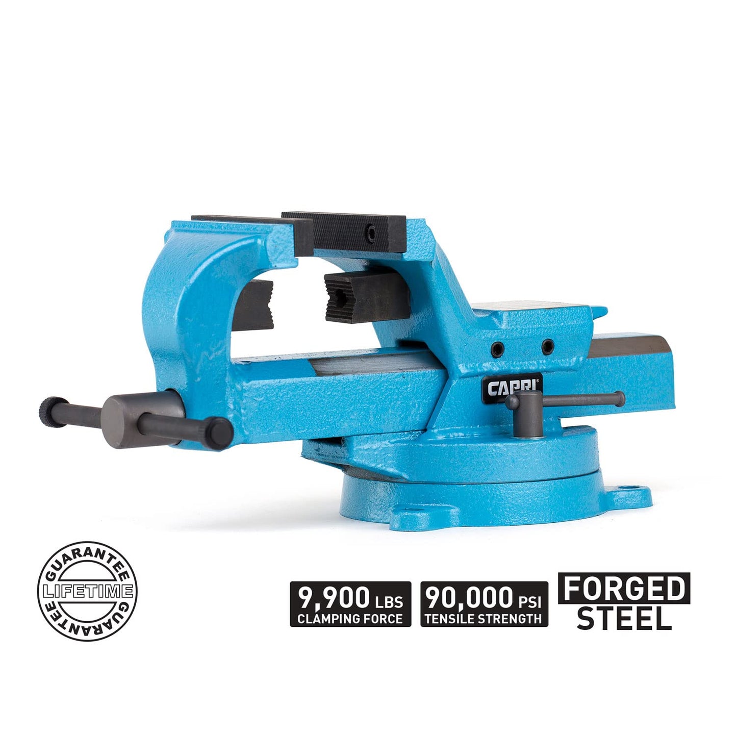 Capri Tools 10517 Ultimate Grip Forged Steel Bench Vise, 7" - WoodArtSupply