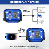 WORKPRO LED Work Light, Rechargeable Magnetic Work Lights with Stand, Portable, Waterproof, 2000LM COB Flood Light for Camping, Fishing, Car Repair, WORKPRO