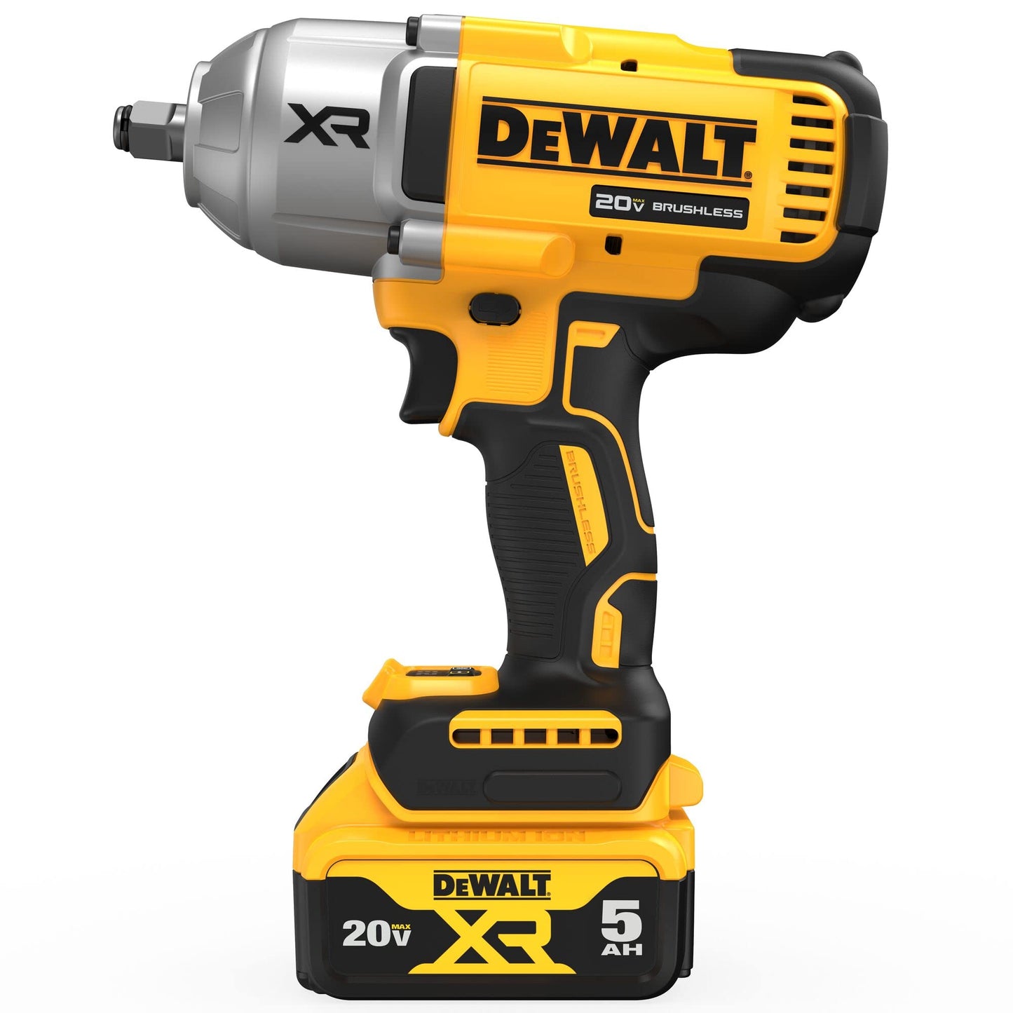 *DEWALT 20V MAX Cordless Impact Wrench Kit, 1/2" Hog Ring With 4-Mode Speed, Includes Battery, Charger and Bag (DCF900P1)