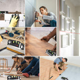 Laser Level Line Tool, Multipurpose Laser Level Kit Standard Cross Line Laser leveler Beam Tool with Metric Rulers 8ft/2.5M for Picture Hanging AikTryee