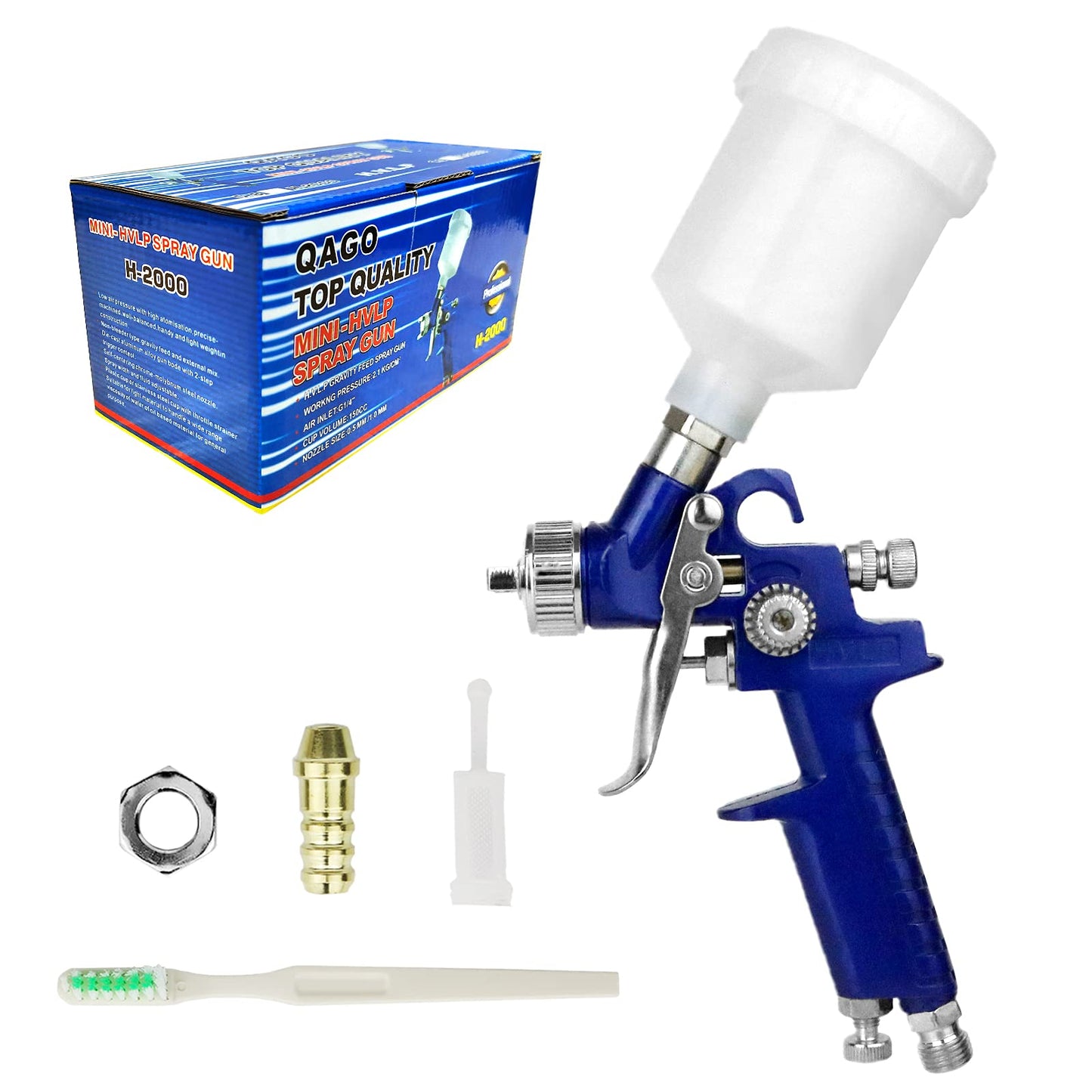 Tosucs HVLP Spray Gun with 1.0mm Tip Air Spray Gun for Car Spraying Gravity Feed Paint Gun for Car Prime,Furniture Surface Spraying,Wall Painting - WoodArtSupply