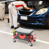 YITAHOME Mechanic Stool 330 LBS with Wheels, Heavy Duty Rolling Mechanics Seat, Rolling Tool Seat for Automotive Auto Repair YITAHOME