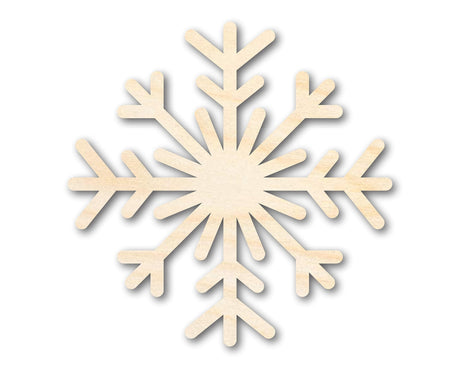 Unfinished Wood Snowflake Shape | Winter Decor | DIY Craft Cutout | up to 24" DIY 7" / 1/8" 24 Hour Crafts