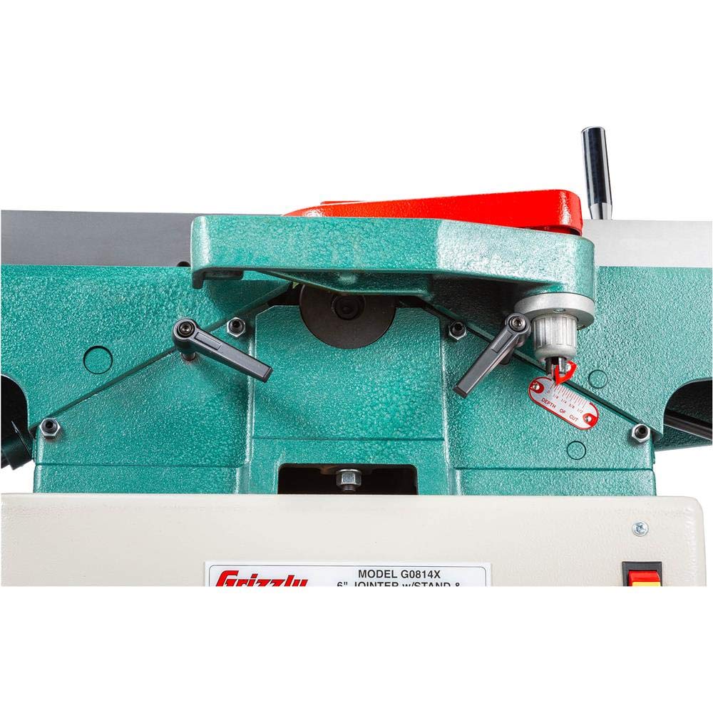 Grizzly Industrial G0814X - 6" Jointer W/Stand & V-Helical Cutterhead Grizzly Industrial