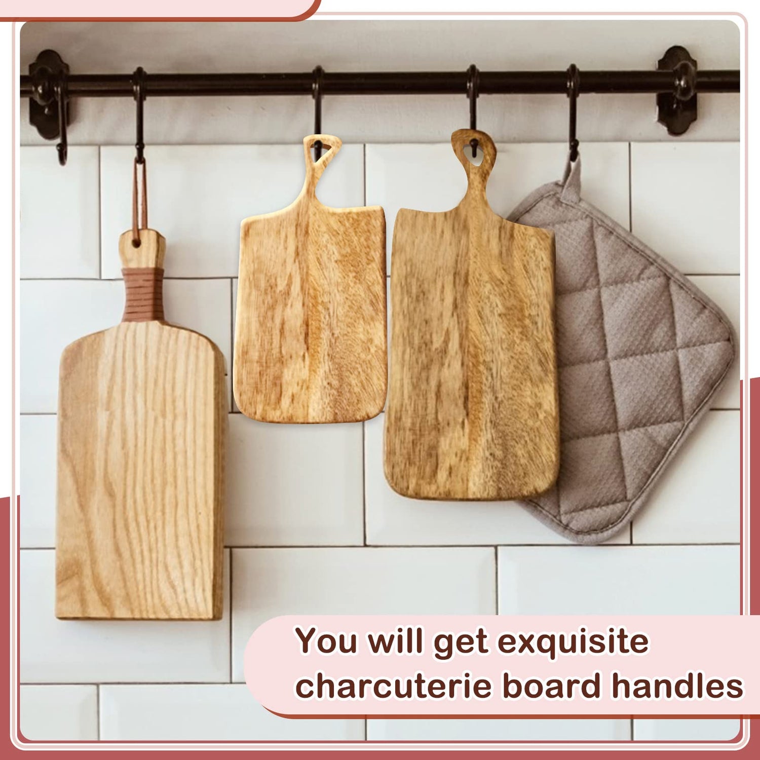 Maitys 3PCS Router Templates for Woodworking Large Charcuterie Board Handle Template Cutting Board Template Clear Acrylic Template Angled Curvy Maitys