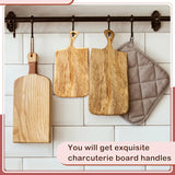 Maitys 3PCS Router Templates for Woodworking Large Charcuterie Board Handle Template Cutting Board Template Clear Acrylic Template Angled Curvy Maitys