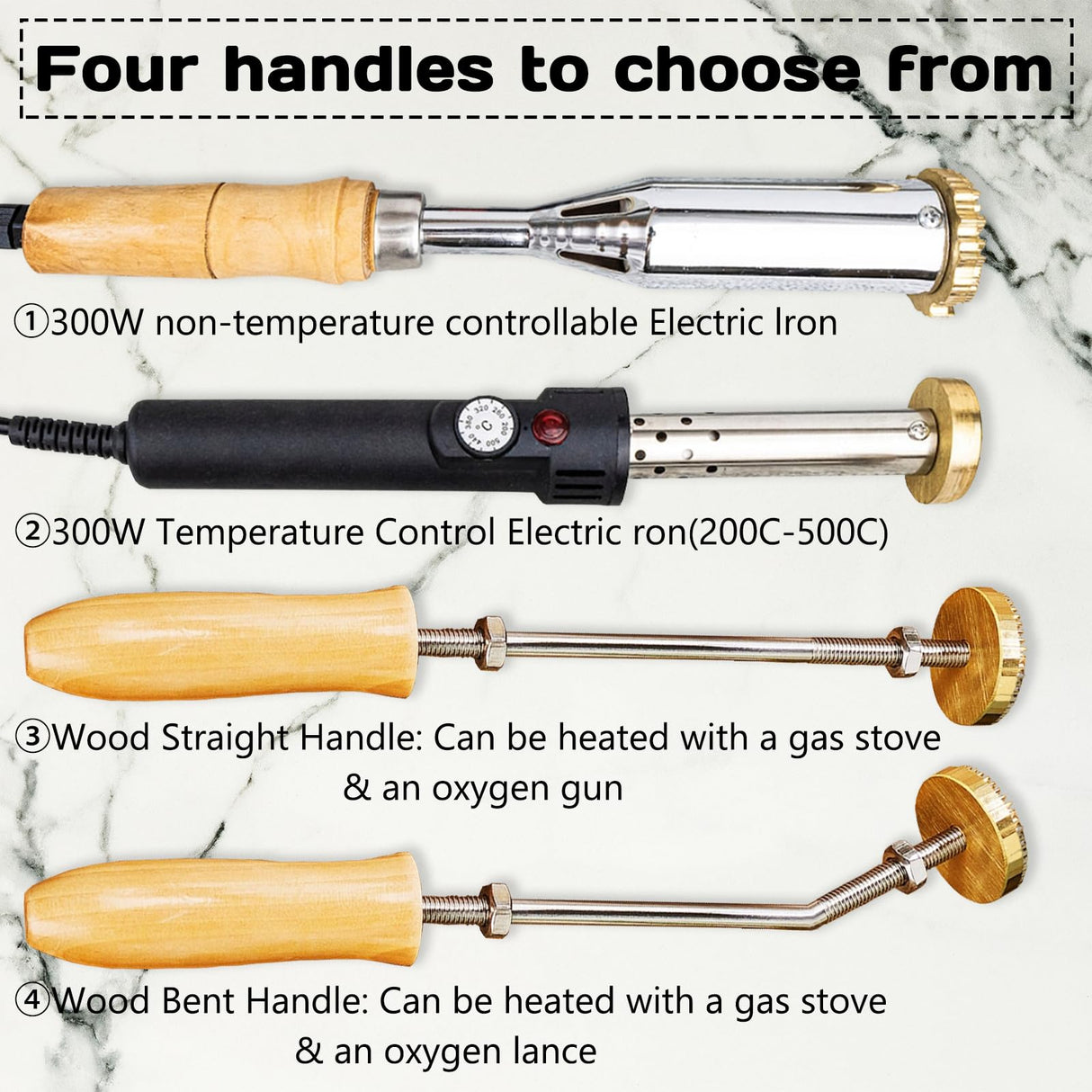 Custom Metal Branding Iron for Wood and Leather - Personalised Electric Logo Stamp by Bliver Bliver