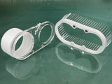 Clear Dust boot/shoe for CNC milling machine - 80mm router body diameter - 4" vacuum port Generic