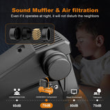 WALNUT CANYON 2 Gallon Air Compressor, 1.8 SCFM@90 PSI Air Compressor Portable, 1.1 HP Oil-Free Small Air Compressor Max 150 PSI, 70 dB Quiet Air WALNUT CANYON