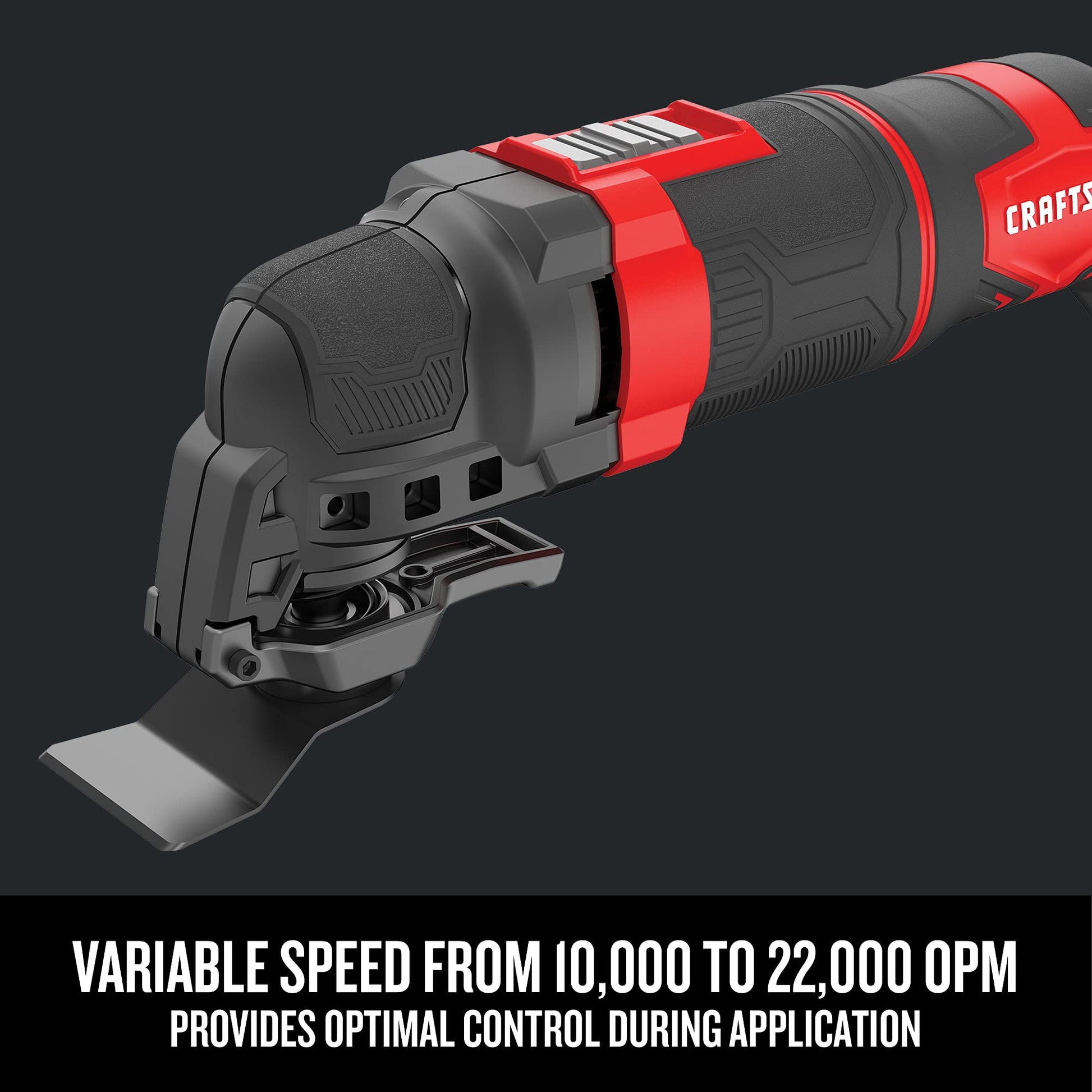 CRAFTSMAN Oscillating Tool, 3-Amp, Includes Universal Tool-free Accessory System, Blades, Sandpaper and Tool Bag, Corded (CMEW401) - WoodArtSupply