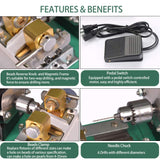 HiHydro 280W 110V Pearl Drilling Machine Driller Full Set Drill Holder for Shell Coral Amber Stone Jewelry Tools HiHydro