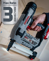 Electric Nail Gun, LINKNAL Cordless Brad Nailer Battery Powered,18 Gauge, 2×20V MAX Li-ion Batteries, Charger and 1000 Nails Included (L820-BN) LINKNAL