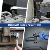 WORKPRO 15 Pieces Impact Bolt & Nut Remover Set, 3/8” Drive Bolt Extractor for Removing Stripped, Damaged, Rounded off and Rusted Bolts & Nuts WORKPRO