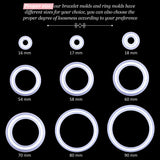 9 Pieces Silicone Bracelet Mold and Ring Resin Casting Mold Set Round Epoxy Jewelry Mold Silicone Bangle Ring Mold for Jewelry DIY Crafts Making Syhood