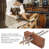 Dioche Adjustable Mortise Gauge, Woodworking Marking Gauge, Dual Rod Draw Line Stainless Steel Mortise Gauge for Metal Wood Ceramic Tile, Approx Dioche