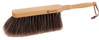 Redecker Horsehair Hand Brush with Oiled Beechwood Handle, 11-3/4-Inches - WoodArtSupply