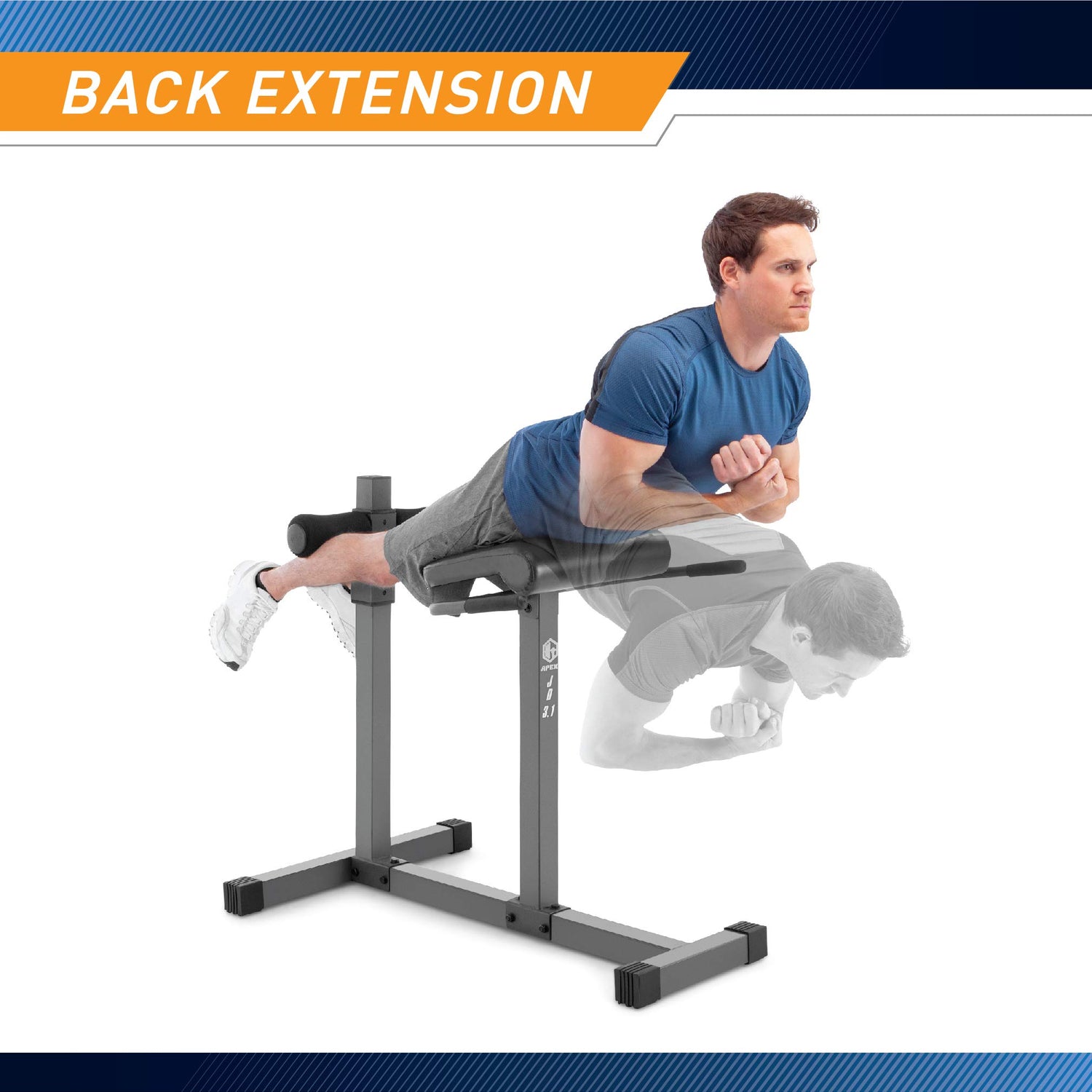 Marcy Adjustable Hyperextension Roman Chair / Exercise Hyper Bench JD-3.1 Dark grey MARCY