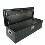 bchsadvb 39"x13"x10" Inch Black Aluminum Pickup Truck Trunk Bed Tool Box Car Outdoor Under Trailer Tongue Box Storage with lock bchsadvb