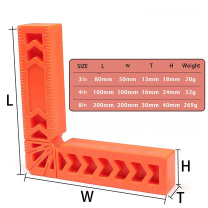 90 Degree Right Angle Clamp Corner Clamp Squares Woodworking Tools for Wood Cabinets, Carpenter Tool for Picture Frames Box Drawer, Set of 4 (4 IN) - WoodArtSupply