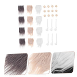 VILLCASE 1 Set Braid Suit Pre-Cut gnome Beard Gnome Doll Nose Arts and Crafts kit fursuits DIY gnome kit Mini Unfinished Wooden Balls mrs Cute Beards VILLCASE