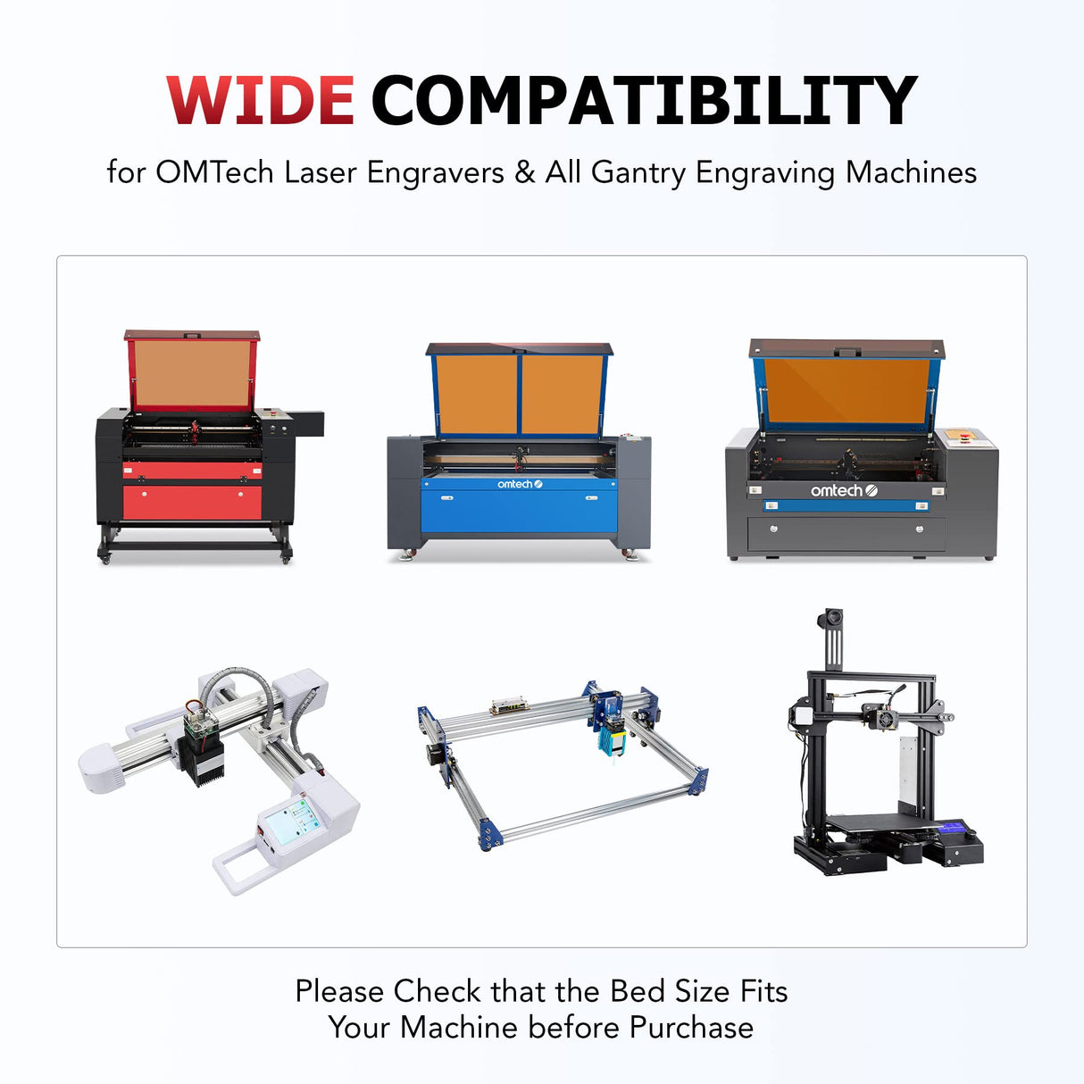OMTech Honeycomb Laser Bed, 6x10 Inch Metal Honeycomb Working Table for CO2 Laser Engravers and Cutters, Laser Honeycomb Workbed with 0.4" Holes Inch OMTech
