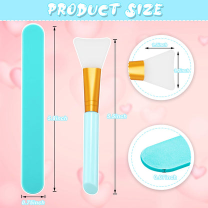 15 Pieces Reusable Stir Sticks Sets Include 12 Pieces Resin Sticks Stirring Makeup Stick and 3 Pieces Silicone Epoxy Brushes for Mixing Resin Epoxy