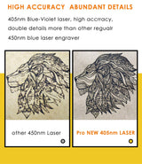 LaserPecker 1 Pro (Basic) Laser Engraver, DIY Mini Etcher Portable Design High Precision Engraving for Wood Felt Leather - Protective Goggles LaserPecker