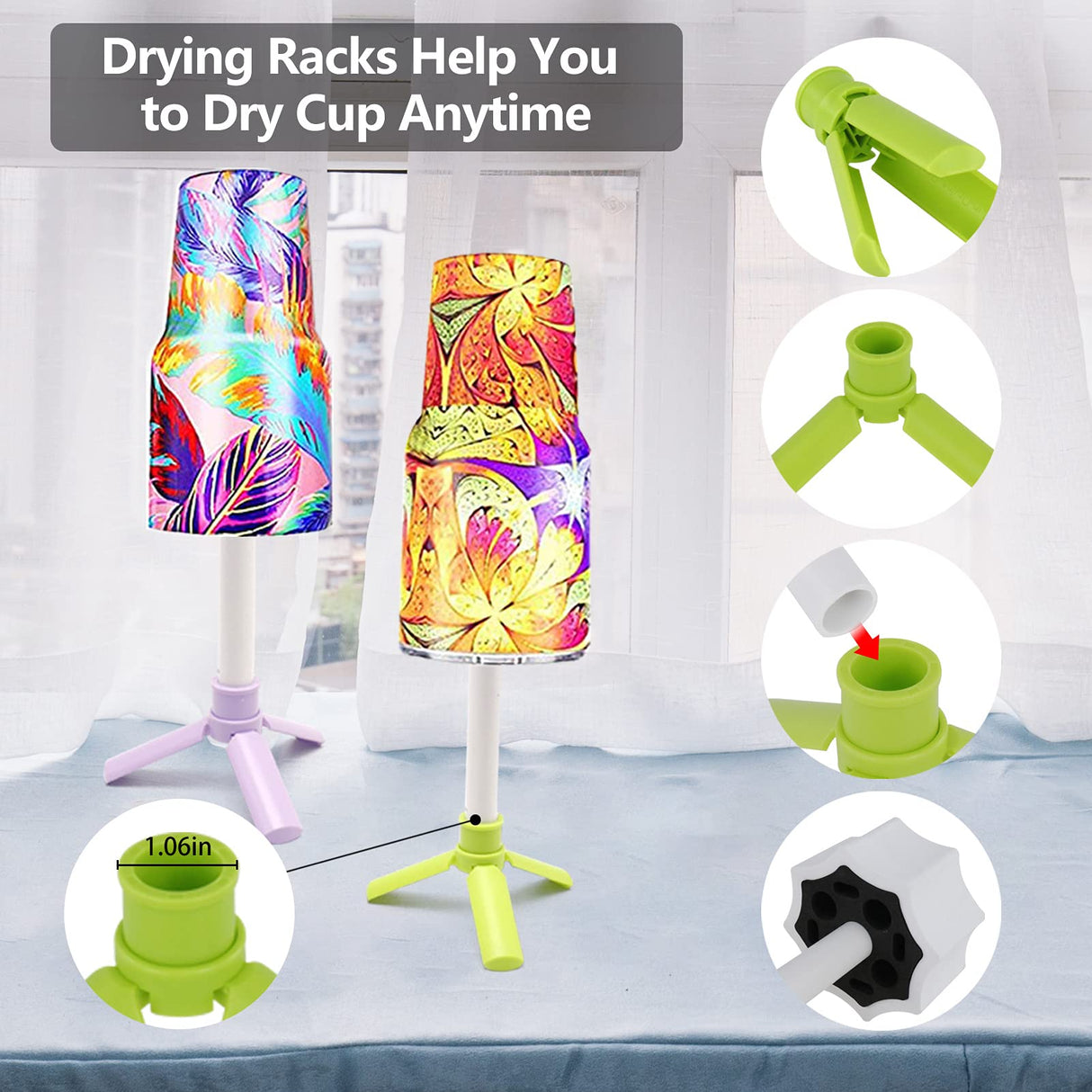 LFSUM Cup Turner for Crafts Tumbler,Tumbler Cup Spinner,Glitter Powder,Epoxy Resin kit for Tumblers for Beginners with Epoxy and Heat Gun (Pink) LFSUM