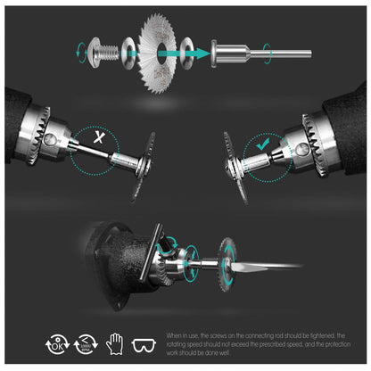 Kuenuilr Cutting Wheel Set Compatible with Plastic 36pcs for Rotary Tool, HSS Circular Saw Blades 6pcs, Resin Cutting Discs 20pcs, 545 Diamond - WoodArtSupply