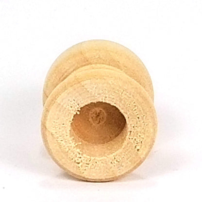 Mylittlewoodshop Package of 12 - Finial Dowel Cap - 1-1/16 Tall by 3/4 inch Wide with 3/8 Hole Unfinished Wood (WW-DC8043) - WoodArtSupply