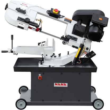 KAKA INDUSTRIAL BS-712R, 7"x12" Metal Band Saw, the bow can be swiveled between 45° and 90°Solid Design, Metal Cutting Band Saw, High Precision Metal
