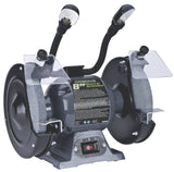 Genesis GBG800L 8" Bench Grinder with Dual, Flexible Lights and Eye Shield , Green Genesis