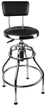 Olympia Tools 82-738 Adjustable Hydraulic Work Stool, Black Olympia Tools