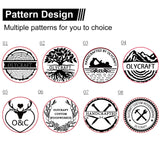 Custom Logo Brass Branding Iron with Wood Handle for Leather, Wood, and Baking - OLYCRAFT OLYCRAFT